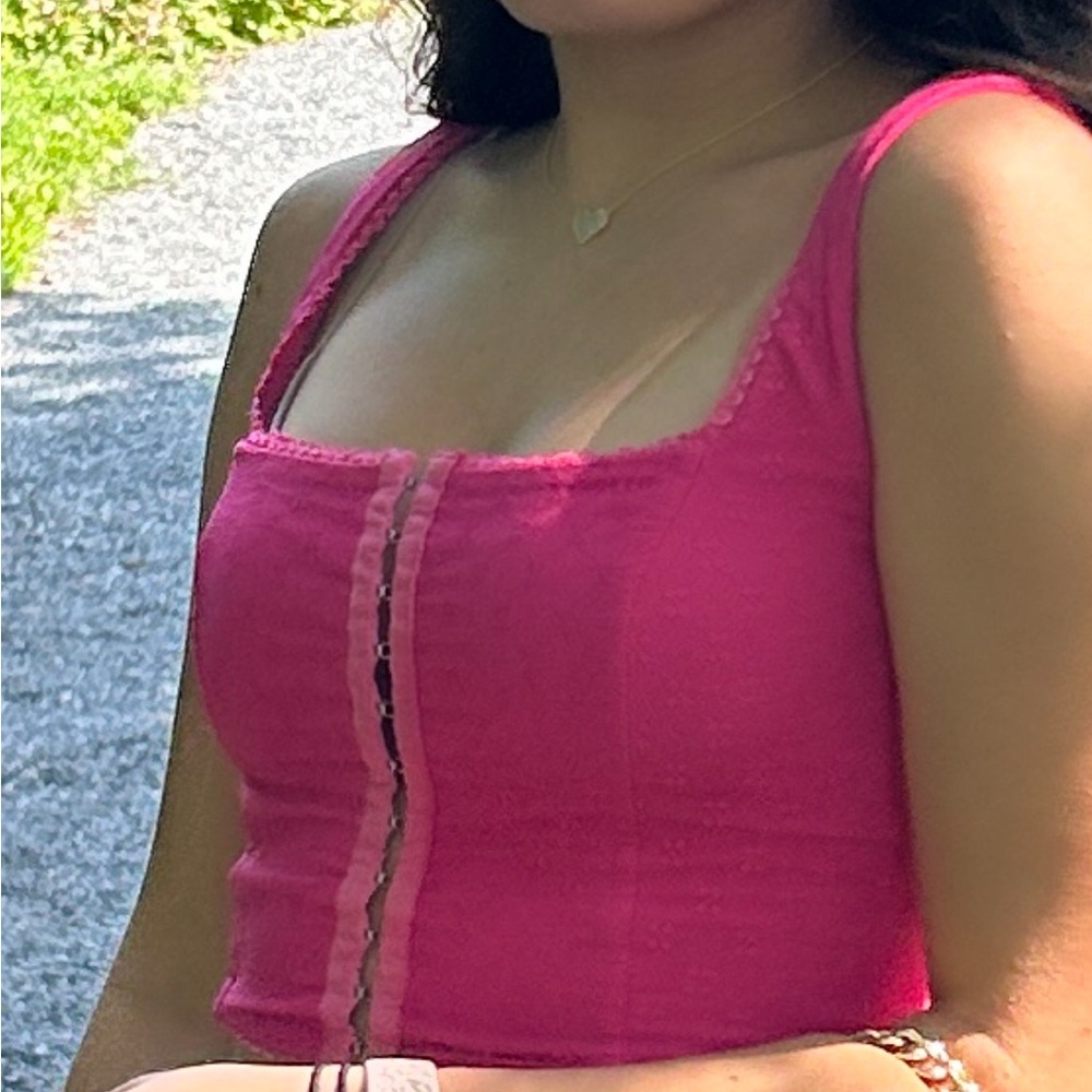 Pink princess Polly corset like top